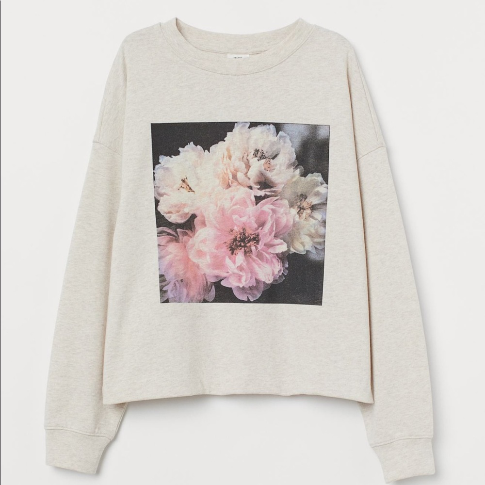 HELENA CHRISTENSEN x H&M. Cropped sweatshirt